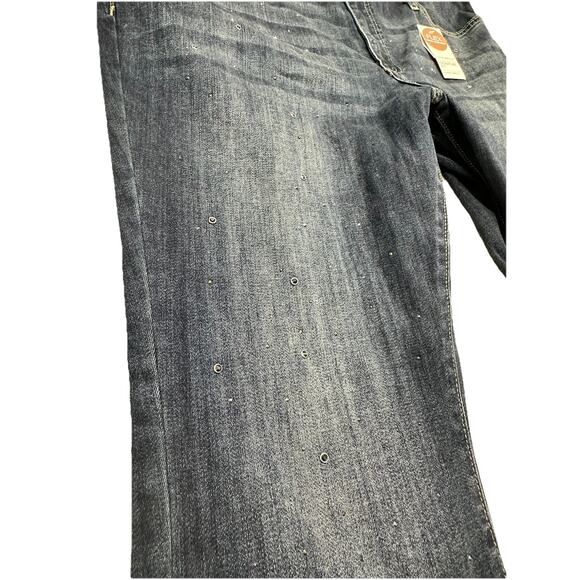 Lane Bryant Jeans Womens Size 18 HighRise Flex Magic Waistband Jeans Embellished - Picture 2 of 11